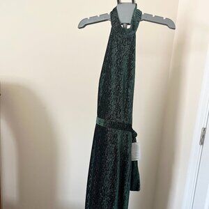 Lavish Alice Velvet Open Back dress